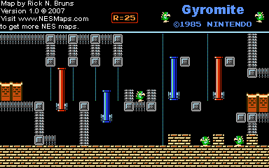 Gyromite - Round 25 - Nintendo NES Map