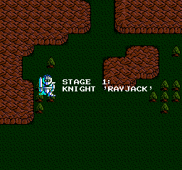 King's Knight Stage 1 Title - Nintendo NES BG