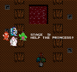 King's Knight Stage 5 Title - Nintendo NES