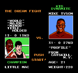 Mike Tyson's Punch-Out!! Mike Tyson Screen - Nintendo NES