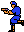 Player 1 with Gun Left - Rush'n Attack NES Nintendo Sprite