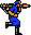 Player 1 with Rocket Launcher Right - Rush'n Attack NES Nintendo Sprite