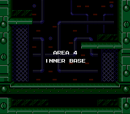 Contra Area 4 Title - Nintendo NES