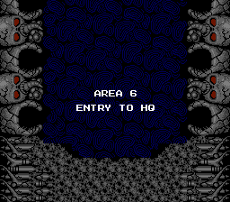 Contra Area 6 Title - Nintendo NES