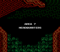 Contra Area 7 Title - Nintendo NES
