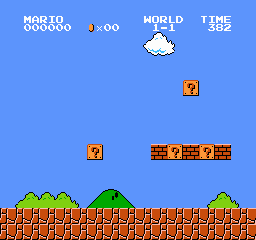 Super Mario Bros Screen Shot 1-1 Background Only