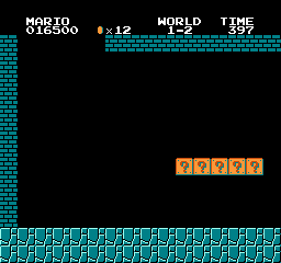 Super Mario Bros Screen Shot 1-2 Background Only