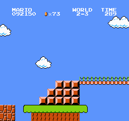 Super Mario Bros Screen Shot 2-3 Background Only