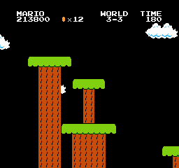 Super Mario Bros Screen Shot 3-3 Background Only