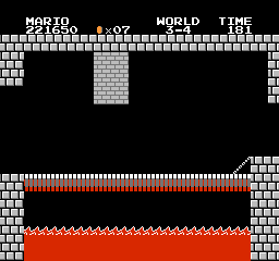 Super Mario Bros Screen Shot 3-4 Background Only