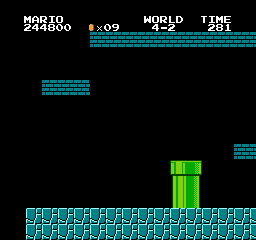 Super Mario Bros Screen Shot 4-2 Background Only