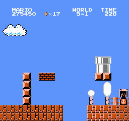 Super Mario Bros Screen Shot 5-1 Background Only