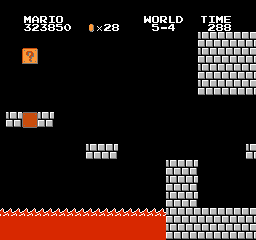 Super Mario Bros Screen Shot 5-4 Background Only