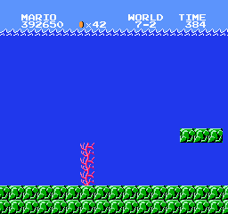 Super Mario Bros Screen Shot 7-2 Background Only