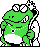 Wart Opening Mouth (left) - Super Mario Brothers 2 NES Nintendo Sprite