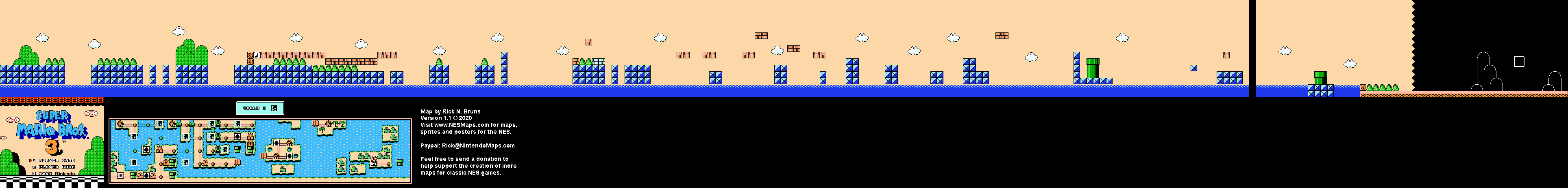super mario bros 3 some usual day world maps