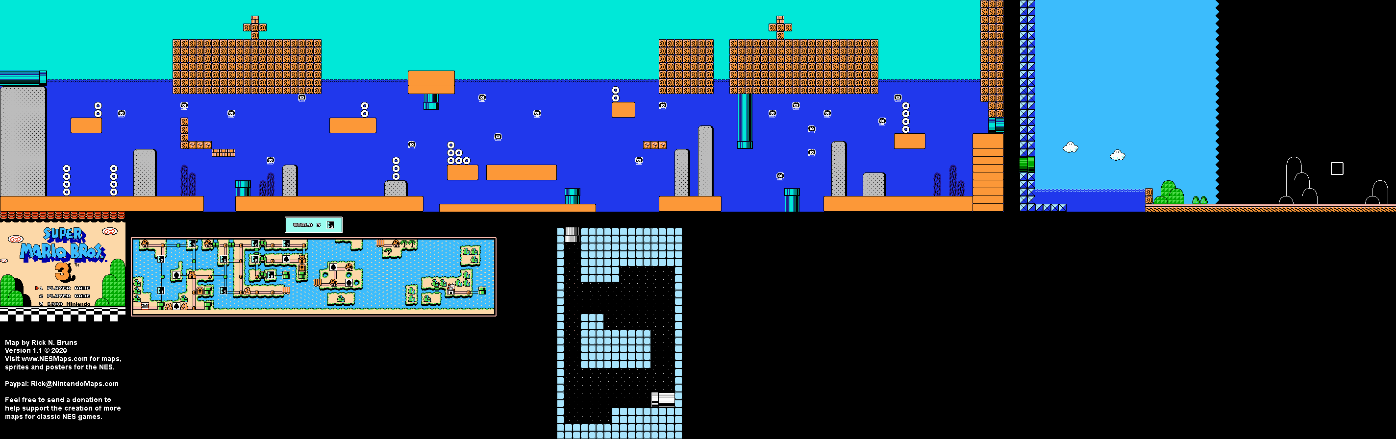 the wall in super mario bros 3 world 1 level 4