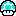 1 up Mushroom (cyan) - Super Mario Brothers 3 NES Nintendo Sprite