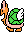 Giant Koopa Paratroopa green (left) - Super Mario Brothers 3 - NES Nintendo Sprite