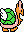 Giant Koopa Paratroopa green (right) - Super Mario Brothers 3 - NES Nintendo Sprite